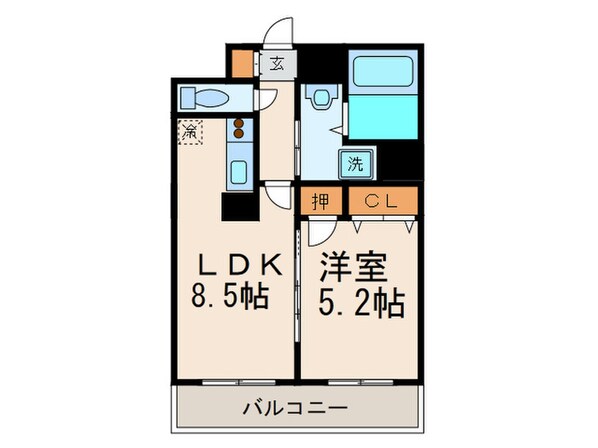 イルマ－レ博多の物件間取画像